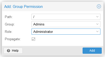 Add Groups permissions